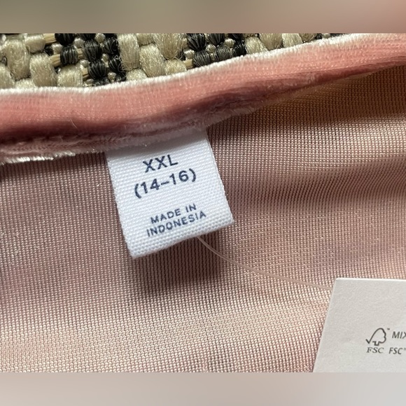 Gap pink velvet long sleeve crop top - Picture 3 of 5